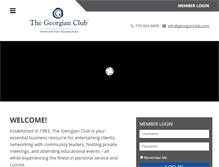 Tablet Screenshot of georgianclub.com